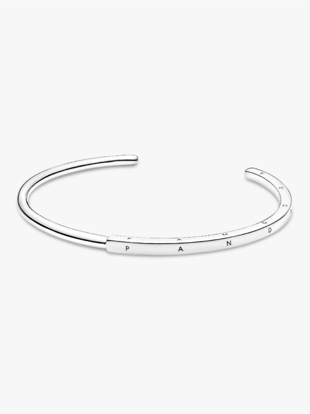 Pandora Signature I-D Open Bangle Silver